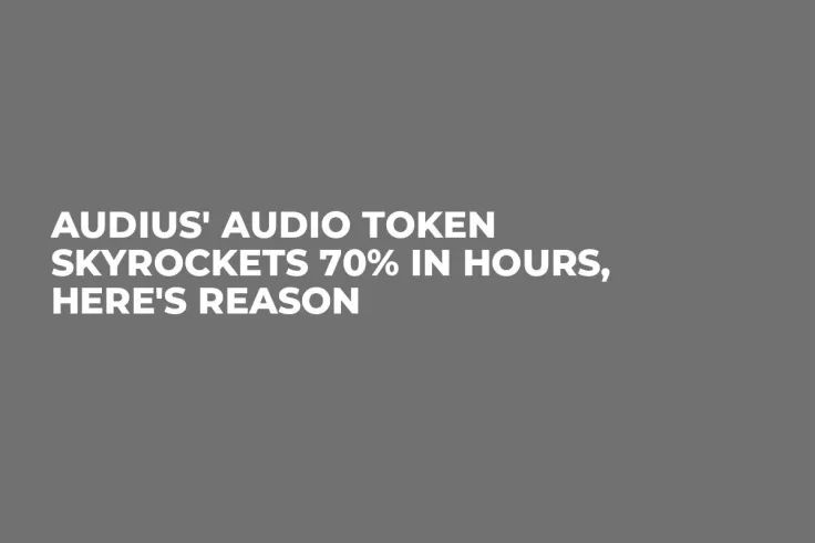 Audius' AUDIO Token Skyrockets 70% in Hours, Here's Reason
