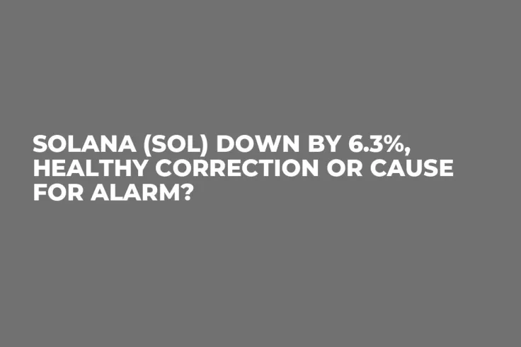 Solana (SOL) Down by 6.3%, Healthy Correction or Cause for Alarm?