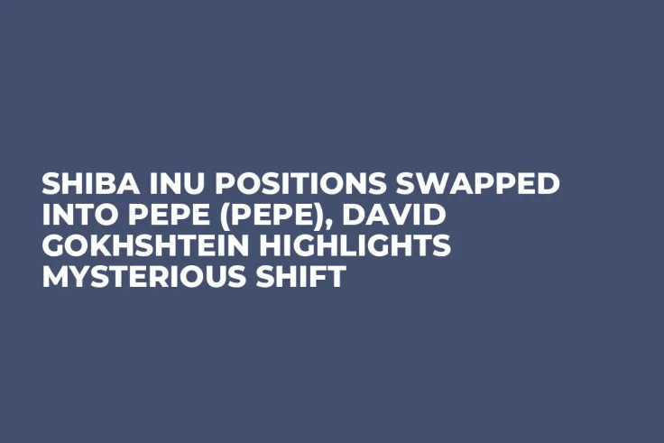 Shiba Inu Positions Swapped into Pepe (PEPE), David Gokhshtein Highlights Mysterious Shift