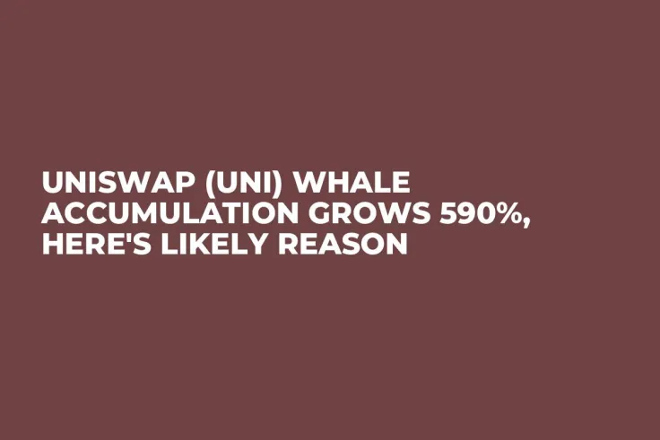 Uniswap (UNI) Whale Accumulation Grows 590%, Here's Likely Reason