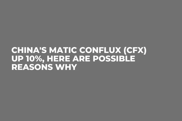 China's MATIC Conflux (CFX) up 10%, Here Are Possible Reasons Why