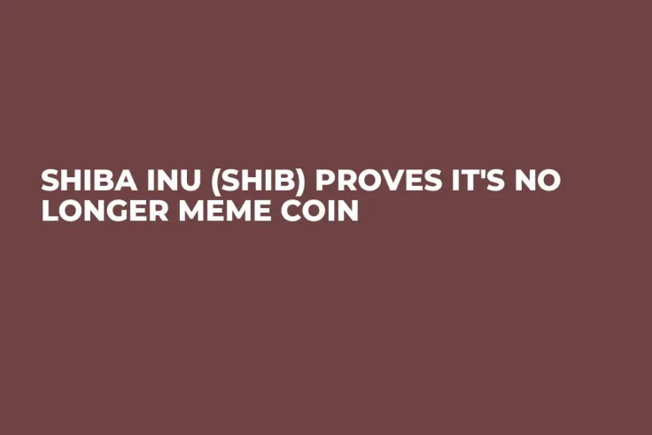 Shiba Inu (SHIB) Proves It's No Longer Meme Coin