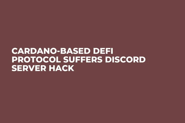 Cardano-Based DeFi Protocol Suffers Discord Server Hack