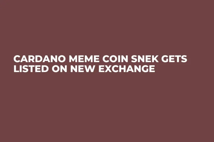 Cardano Meme Coin SNEK Gets Listed on New Exchange