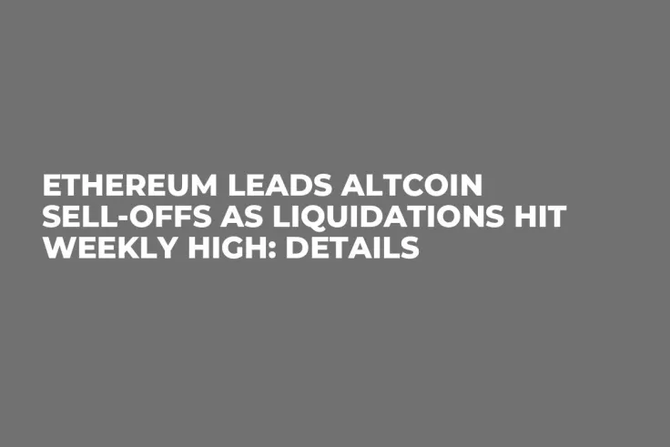 Ethereum Leads Altcoin Sell-Offs as Liquidations Hit Weekly High: Details