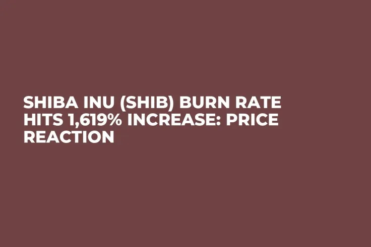 Shiba Inu (SHIB) Burn Rate Hits 1,619% Increase: Price Reaction
