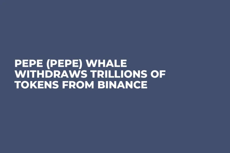 Pepe (PEPE) Whale Withdraws Trillions of Tokens From Binance