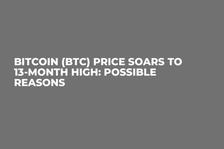 Bitcoin (BTC) Price Soars to 13-Month High: Possible Reasons