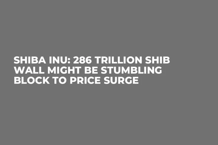 Shiba Inu: 286 Trillion SHIB Wall Might Be Stumbling Block to Price Surge