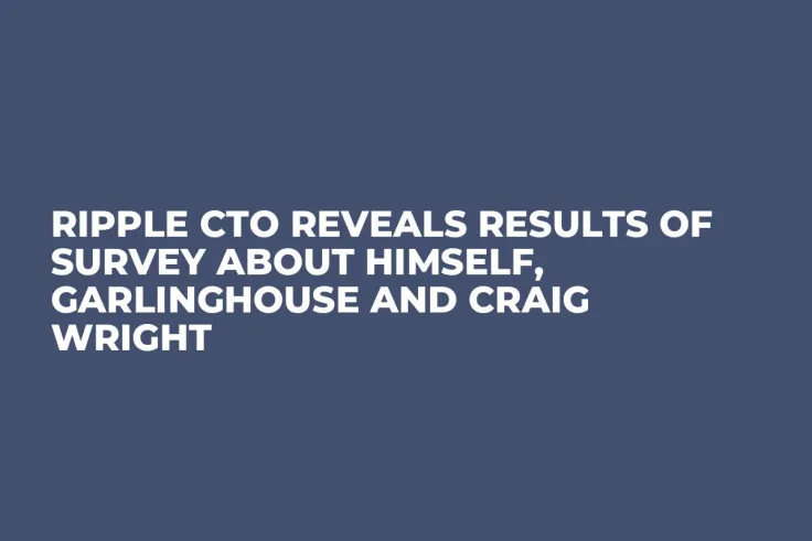Ripple CTO Reveals Results of Survey about Himself, Garlinghouse and Craig Wright