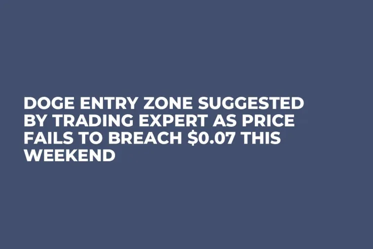 DOGE Entry Zone Suggested by Trading Expert as Price Fails to Breach $0.07 This Weekend