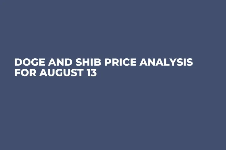 DOGE and SHIB Price Analysis for August 13