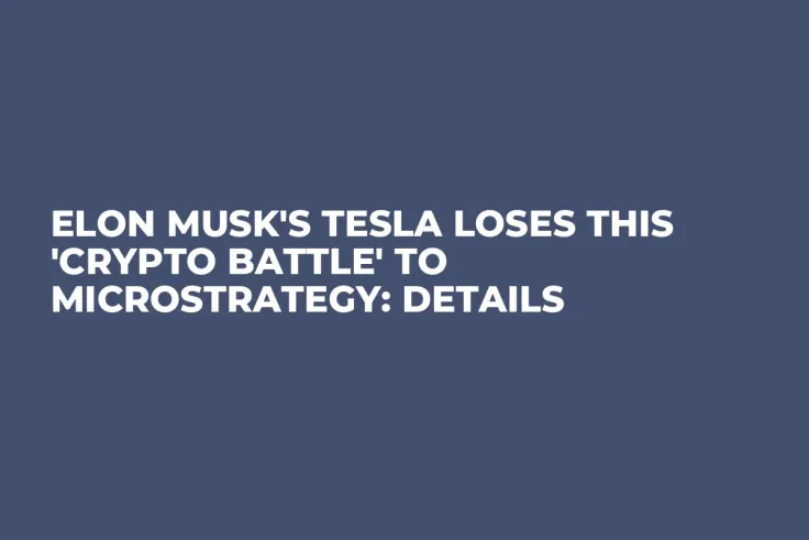 Elon Musk's Tesla Loses This 'Crypto Battle' to MicroStrategy: Details