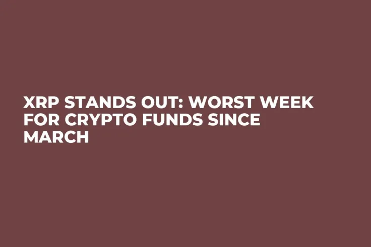 XRP Stands Out: Worst Week for Crypto Funds Since March