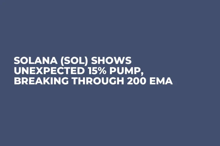 Solana (SOL) Shows Unexpected 15% Pump, Breaking Through 200 EMA