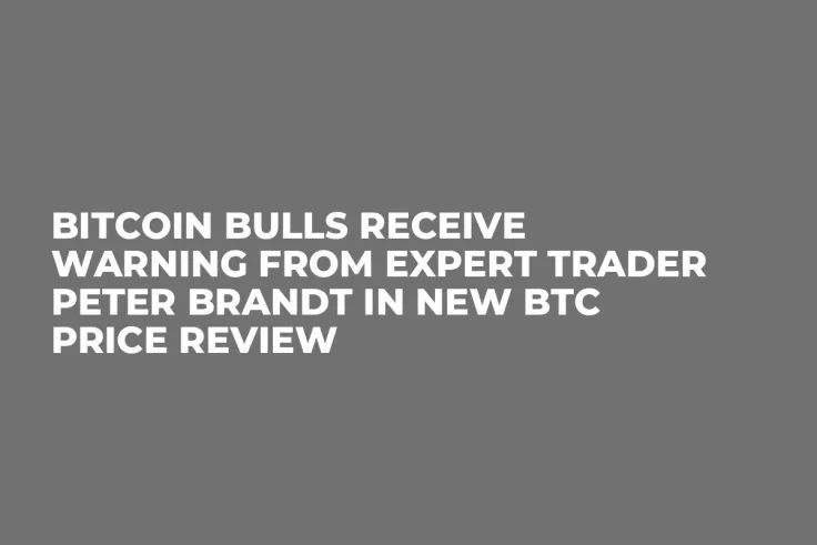 Bitcoin Bulls Receive Warning From Expert Trader Peter Brandt in New BTC Price Review