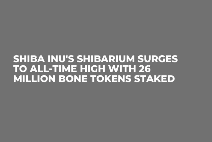Shiba Inu's Shibarium Surges to All-Time High With 26 Million BONE Tokens Staked