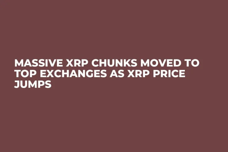 Massive XRP Chunks Moved to Top Exchanges as XRP Price Jumps