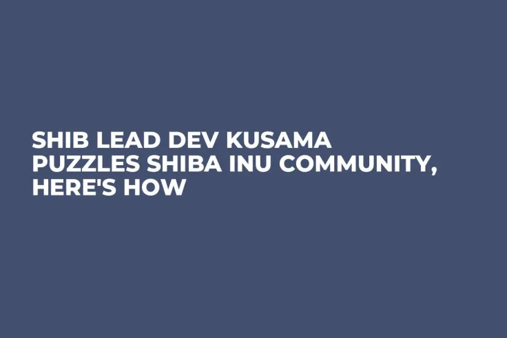 SHIB Lead Dev Kusama Puzzles Shiba Inu Community, Here's How