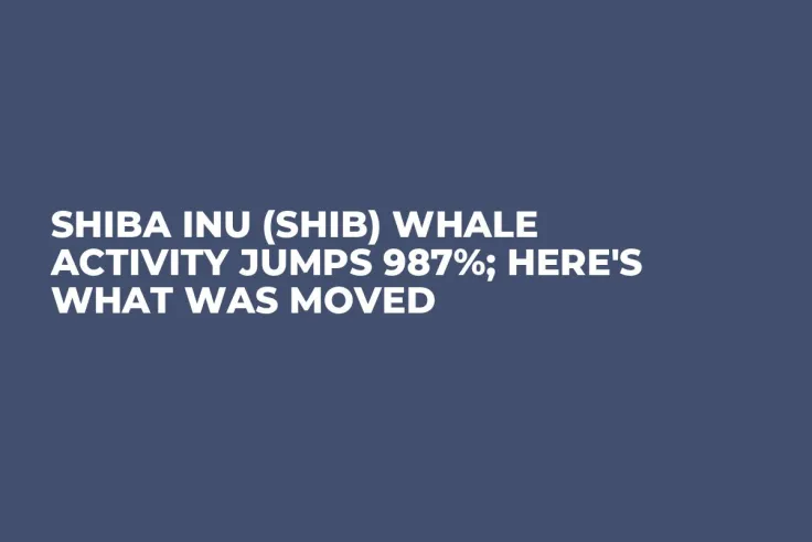 Shiba Inu (SHIB) Whale Activity Jumps 987%; Here's What Was Moved