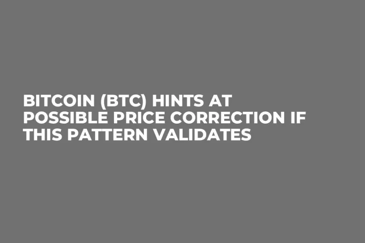 Bitcoin (BTC) Hints at Possible Price Correction If This Pattern Validates