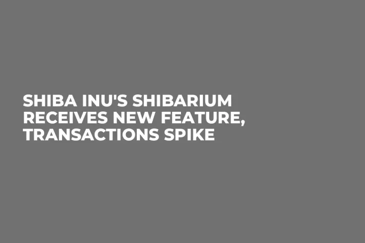 Shiba Inu's Shibarium Receives New Feature, Transactions Spike