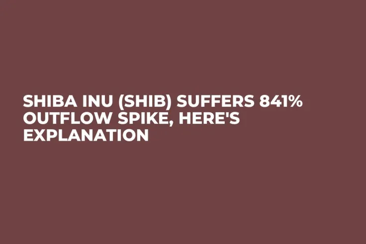 Shiba Inu (SHIB) Suffers 841% Outflow Spike, Here's Explanation