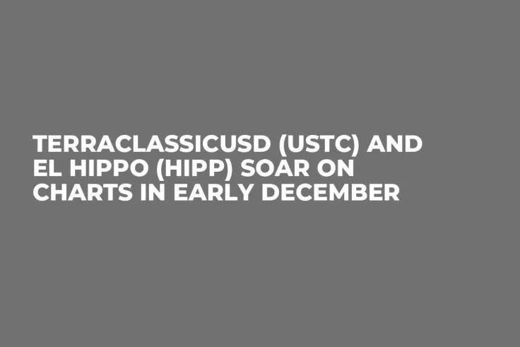 TerraClassicUSD (USTC) and El Hippo (HIPP) Soar on Charts in Early December