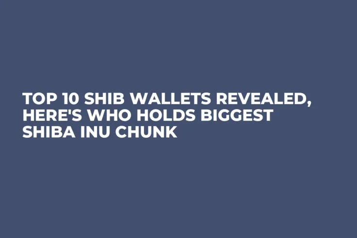 Top 10 SHIB Wallets Revealed, Here's Who Holds Biggest Shiba Inu Chunk