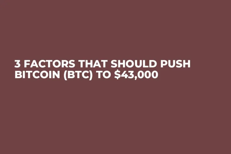 3 Factors That Should Push Bitcoin (BTC) to $43,000