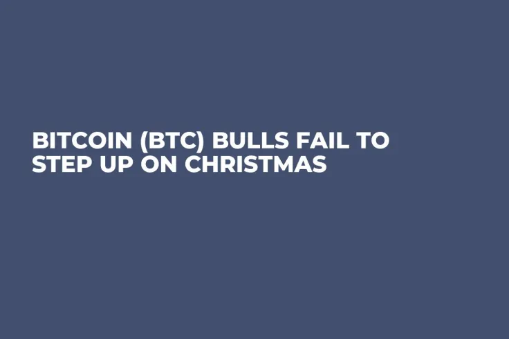 Bitcoin (BTC) Bulls Fail to Step Up on Christmas