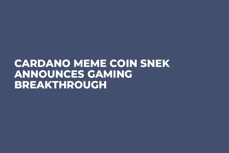 Cardano Meme Coin SNEK Announces Gaming Breakthrough