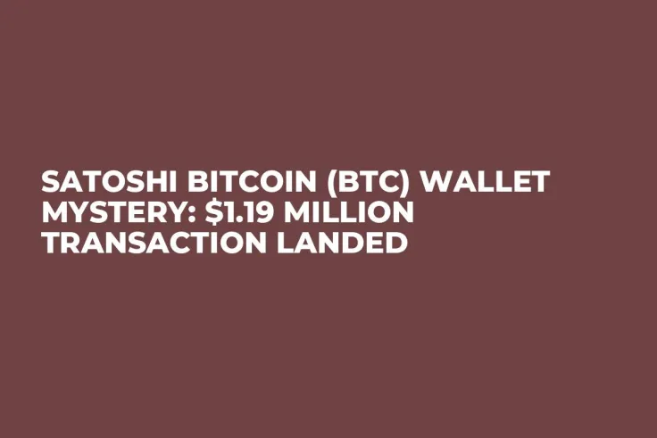 Satoshi Bitcoin (BTC) Wallet Mystery: $1.19 Million Transaction Landed