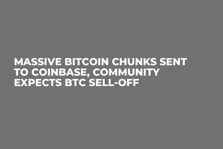 Massive Bitcoin Chunks Sent to Coinbase, Community Expects BTC Sell-Off