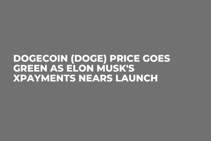 Dogecoin (DOGE) Price Goes Green as Elon Musk's Xpayments Nears Launch