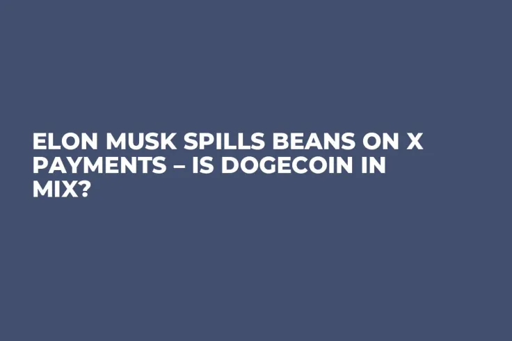 Elon Musk Spills Beans on X Payments – Is Dogecoin in Mix?