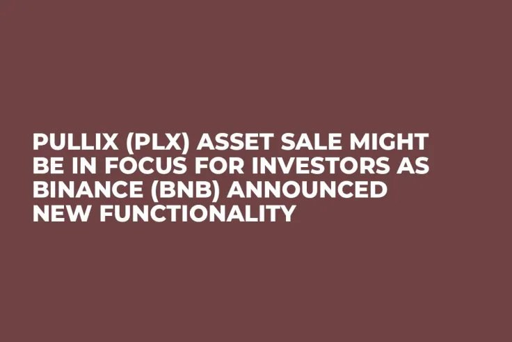 Pullix (PLX) Asset Sale Might be in Focus for Investors as Binance (BNB) Announced New Functionality