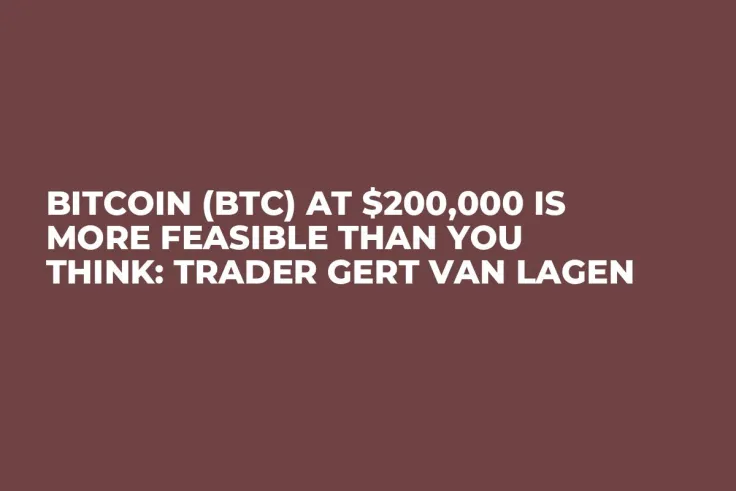 Bitcoin (BTC) at $200,000 Is More Feasible Than You Think: Trader Gert van Lagen
