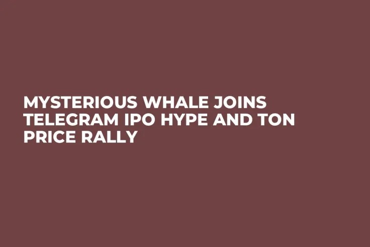 Mysterious Whale Joins Telegram IPO Hype and TON Price Rally