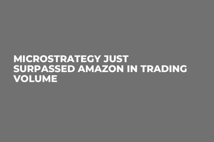 MicroStrategy Just Surpassed Amazon in Trading Volume