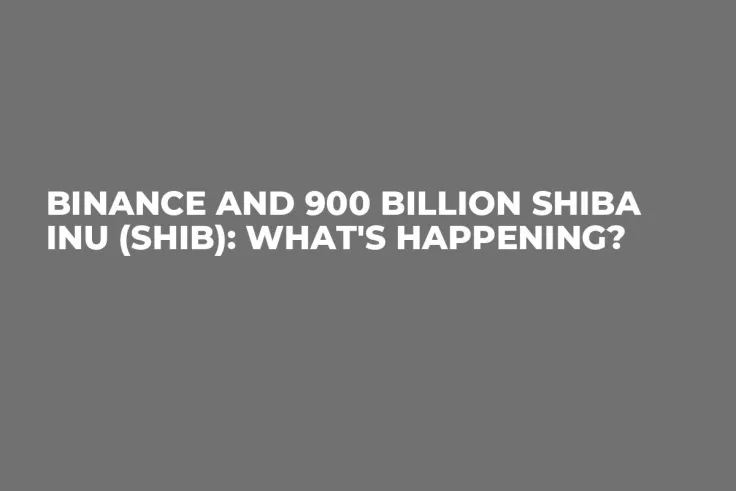 Binance and 900 Billion Shiba Inu (SHIB): What's Happening?