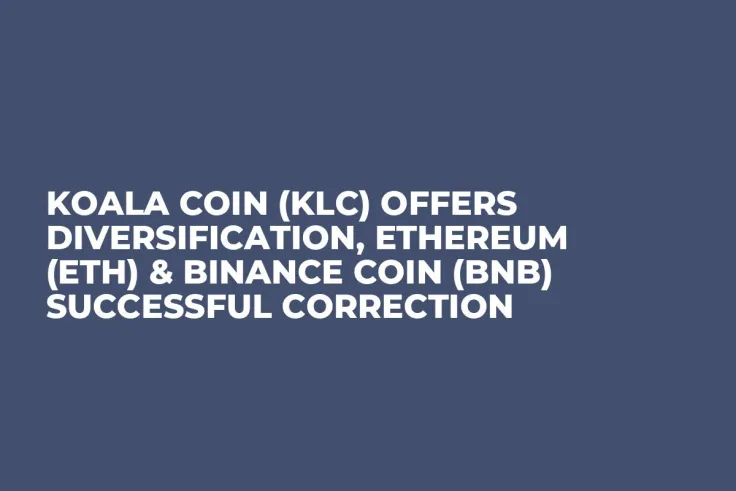 Koala Coin (KLC) Offers Diversification, Ethereum (ETH) & Binance Coin (BNB) Successful Correction