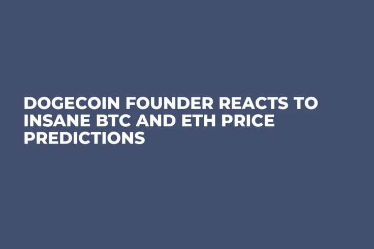Dogecoin Founder Reacts to Insane BTC and ETH Price Predictions