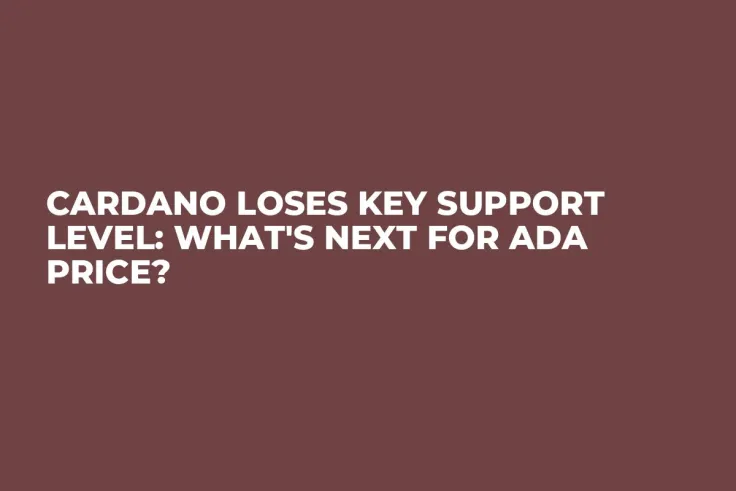 Cardano Loses Key Support Level: What's Next for ADA Price?