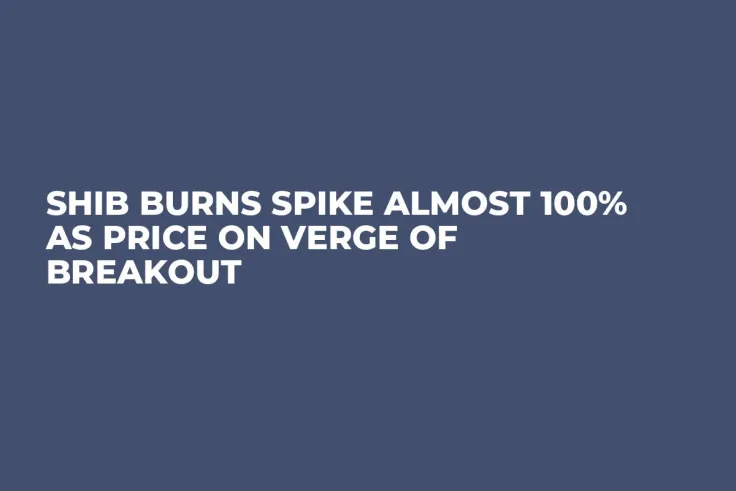 SHIB Burns Spike Almost 100% as Price on Verge of Breakout