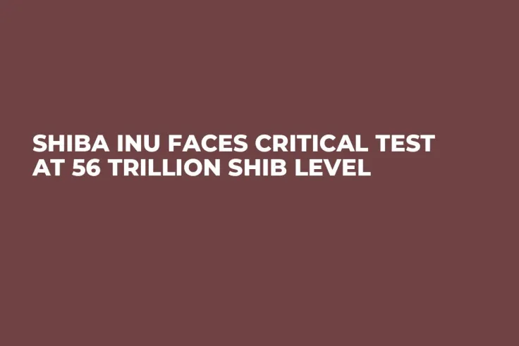 Shiba Inu Faces Critical Test at 56 Trillion SHIB Level