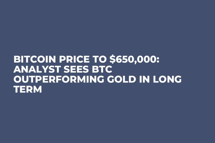 Bitcoin Price to $650,000: Analyst Sees BTC Outperforming Gold in Long Term