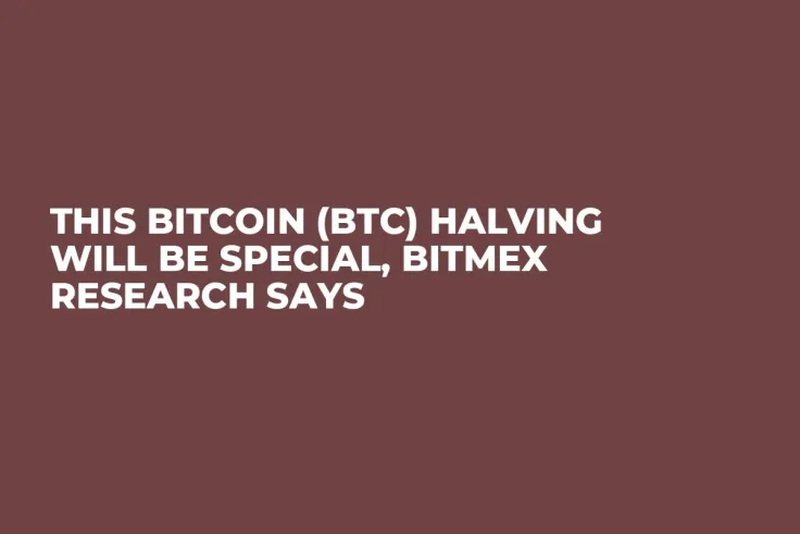 This Bitcoin (BTC) Halving Will Be Special, BitMEX Research Says