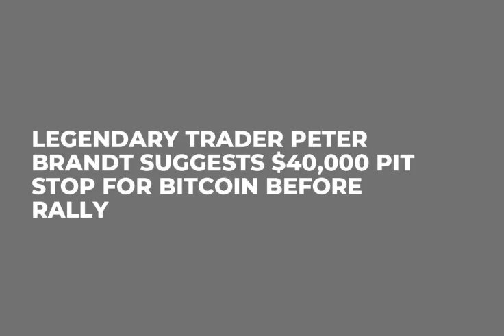 Legendary Trader Peter Brandt Suggests $40,000 Pit Stop for Bitcoin Before Rally