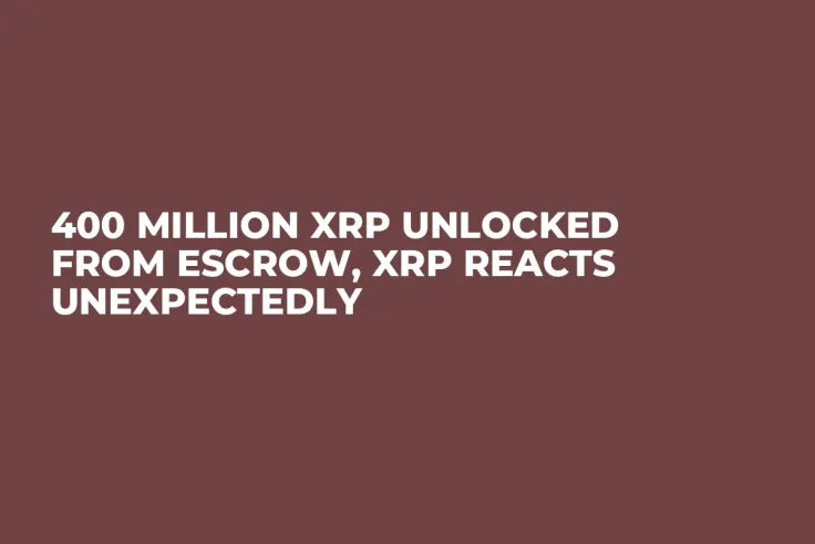 400 Million XRP Unlocked From Escrow, XRP Reacts Unexpectedly